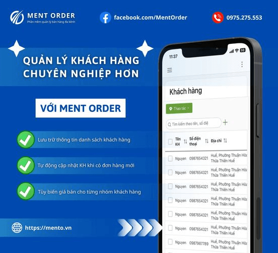 Hệ thống quản lý bán hàng Mento