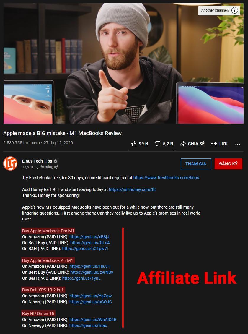  Affiliate web