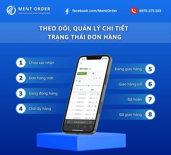 Quản lý đầy đủ, chính xác tình trạng đơn hàng