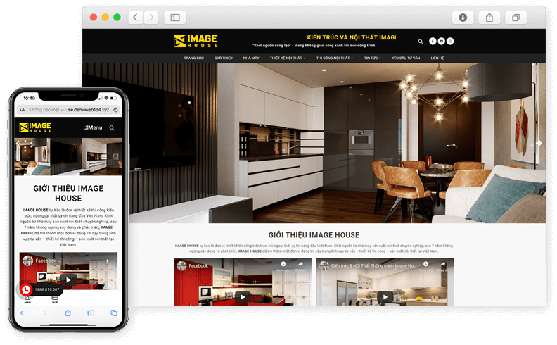 Thiết kế website nội thất 