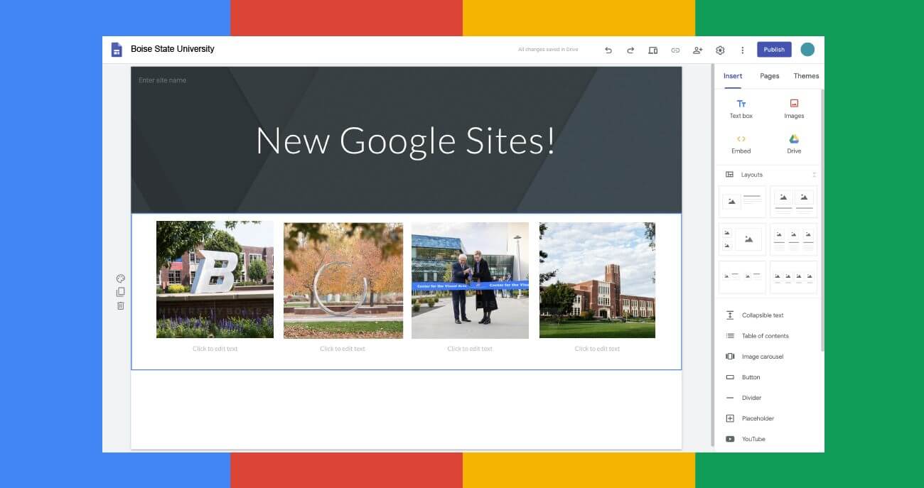 Tạo web bán hàng trên Google Sites