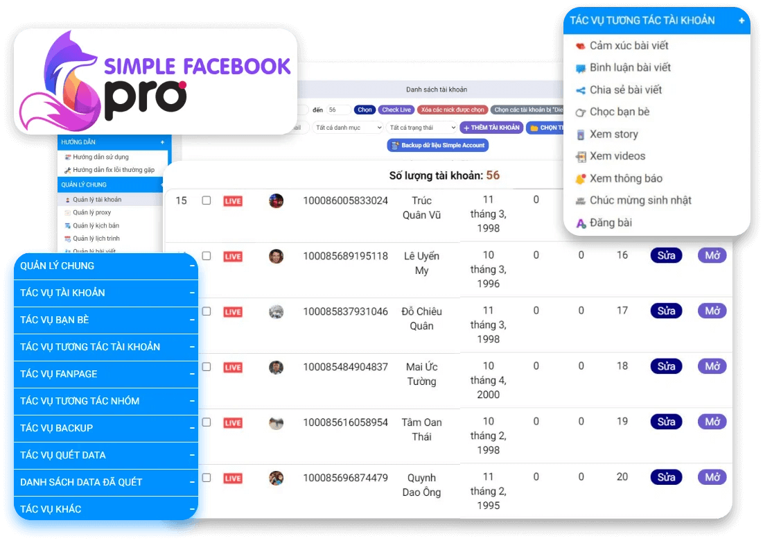 Phần mềm quản lý bán hàng Simple Facebook