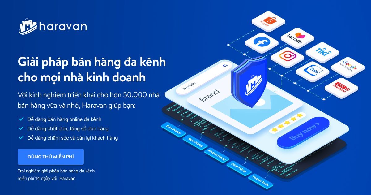 Hệ thống quản lý bán hàng Facebook Haravan