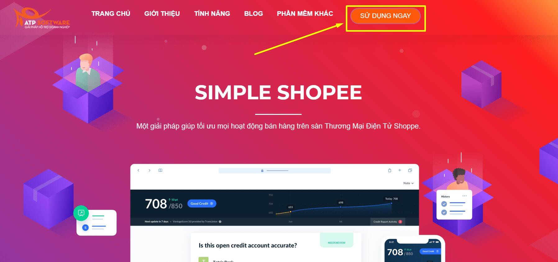 Phần mềm quản lý sàn thương mại điện tử Simple Shopee